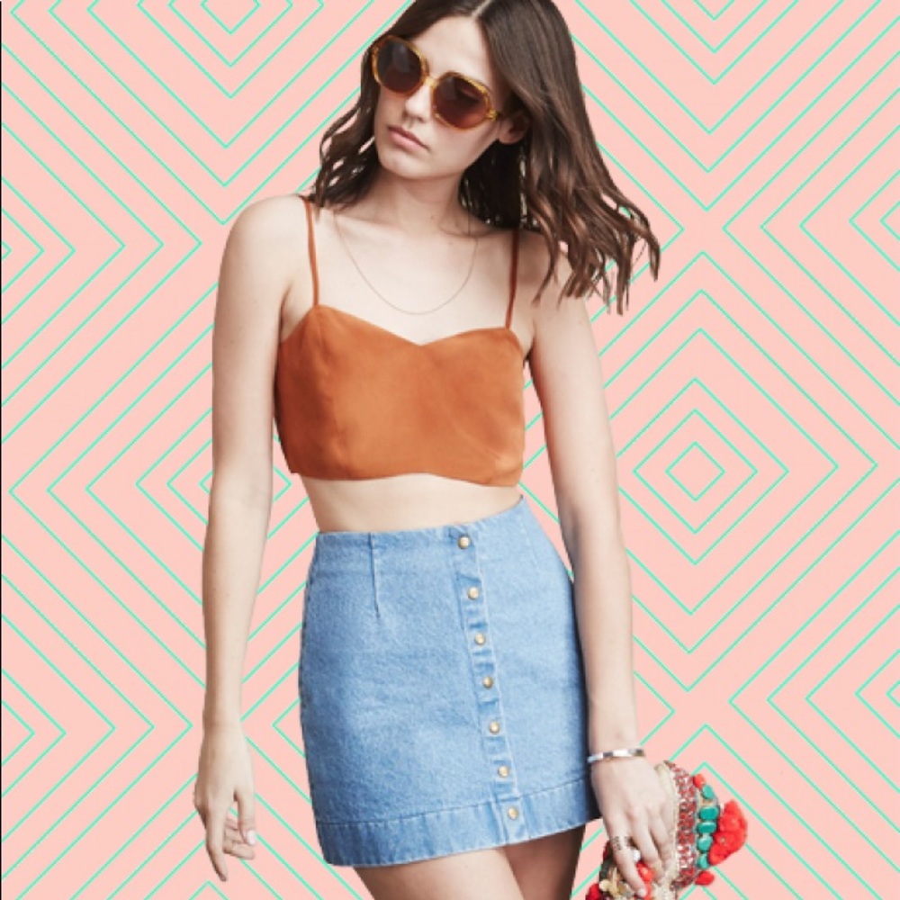 Reformation crop top. Cover photo is to show fit